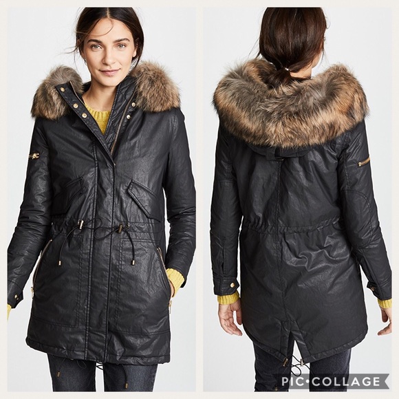 SAM. Jackets & Blazers - SAM. Hudson Parka With Real Asiatic Racoon Fur